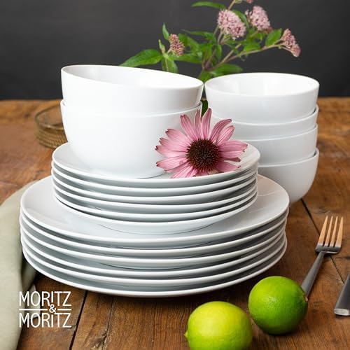 18-Piece Porcelain Dinnerware Set for 6