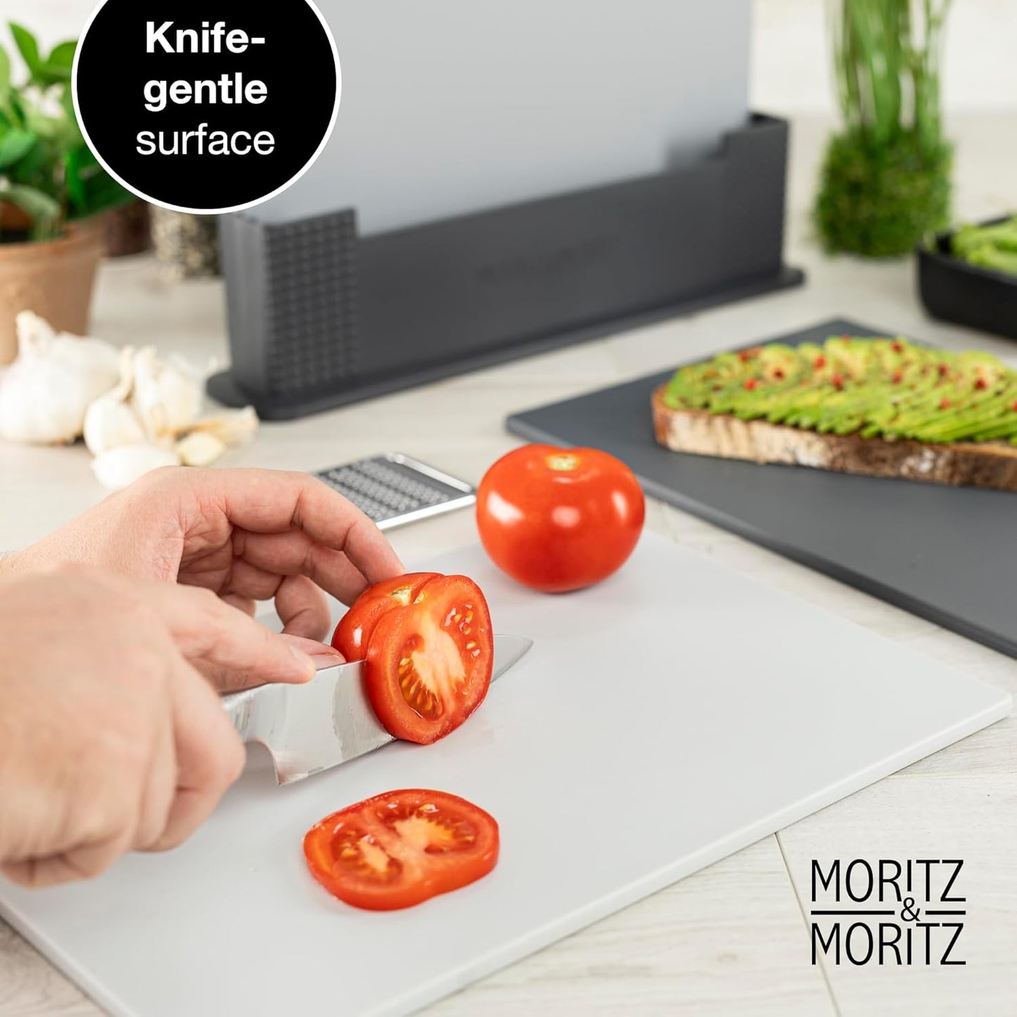3-Piece Color-Coded Chopping Board Set – 32x22cm, Non-Slip & Dishwasher Safe