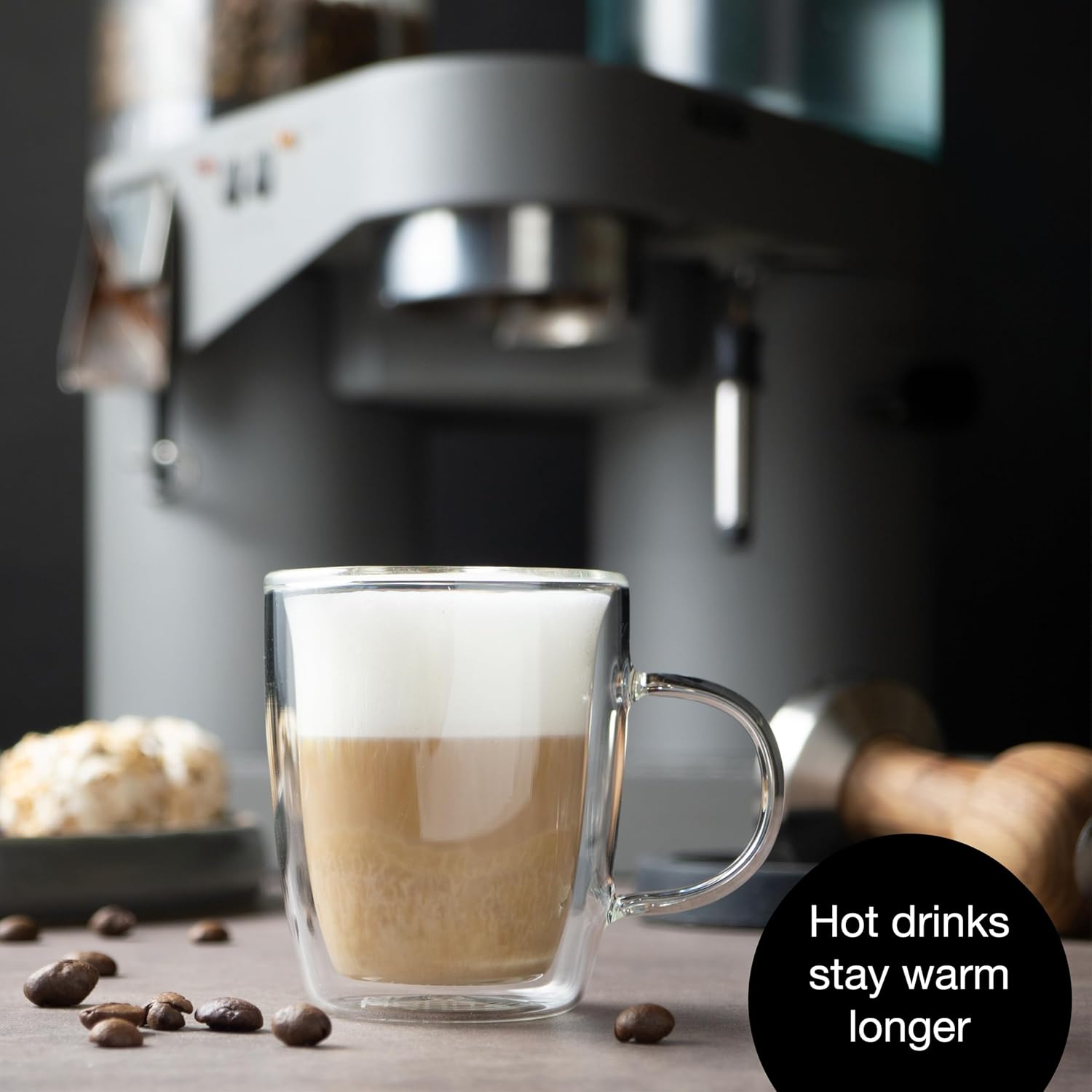 Barista Double-Walled Coffee Glasses 2 x 2.7 oz | Espresso, Tea & Desserts