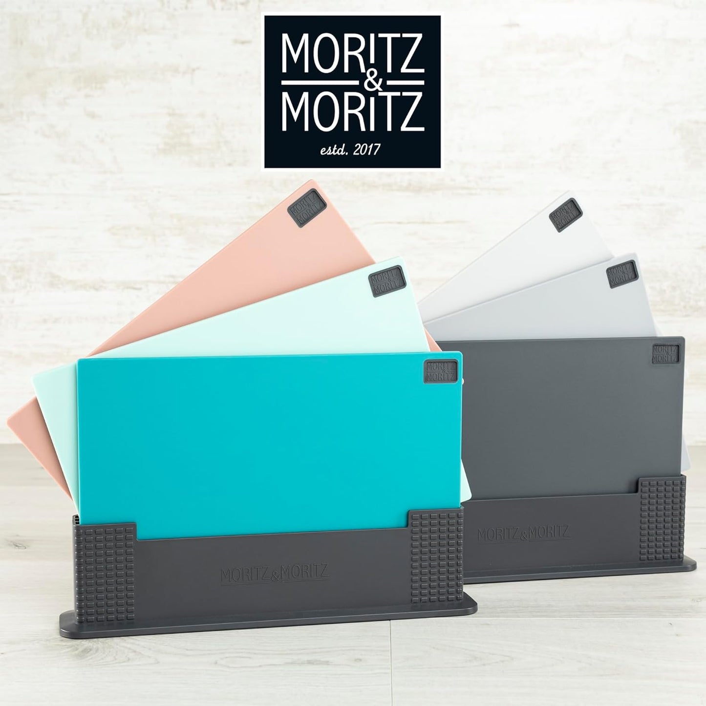 3-Piece Color-Coded Chopping Board Set – 32x22cm, Non-Slip & Dishwasher Safe