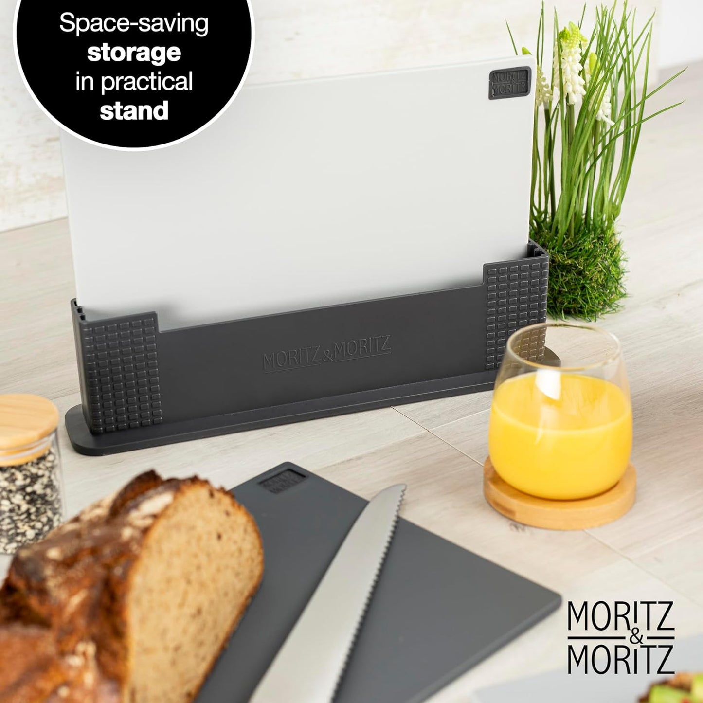 3-Piece Color-Coded Chopping Board Set – 32x22cm, Non-Slip & Dishwasher Safe