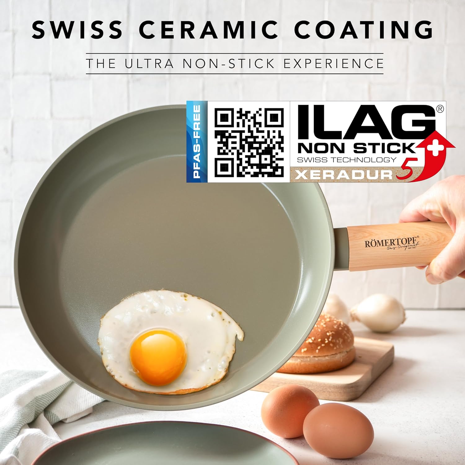 10-Inch Nonstick Ceramic Frying Pan – Scratch-Resistant, Easy-Clean Skillet