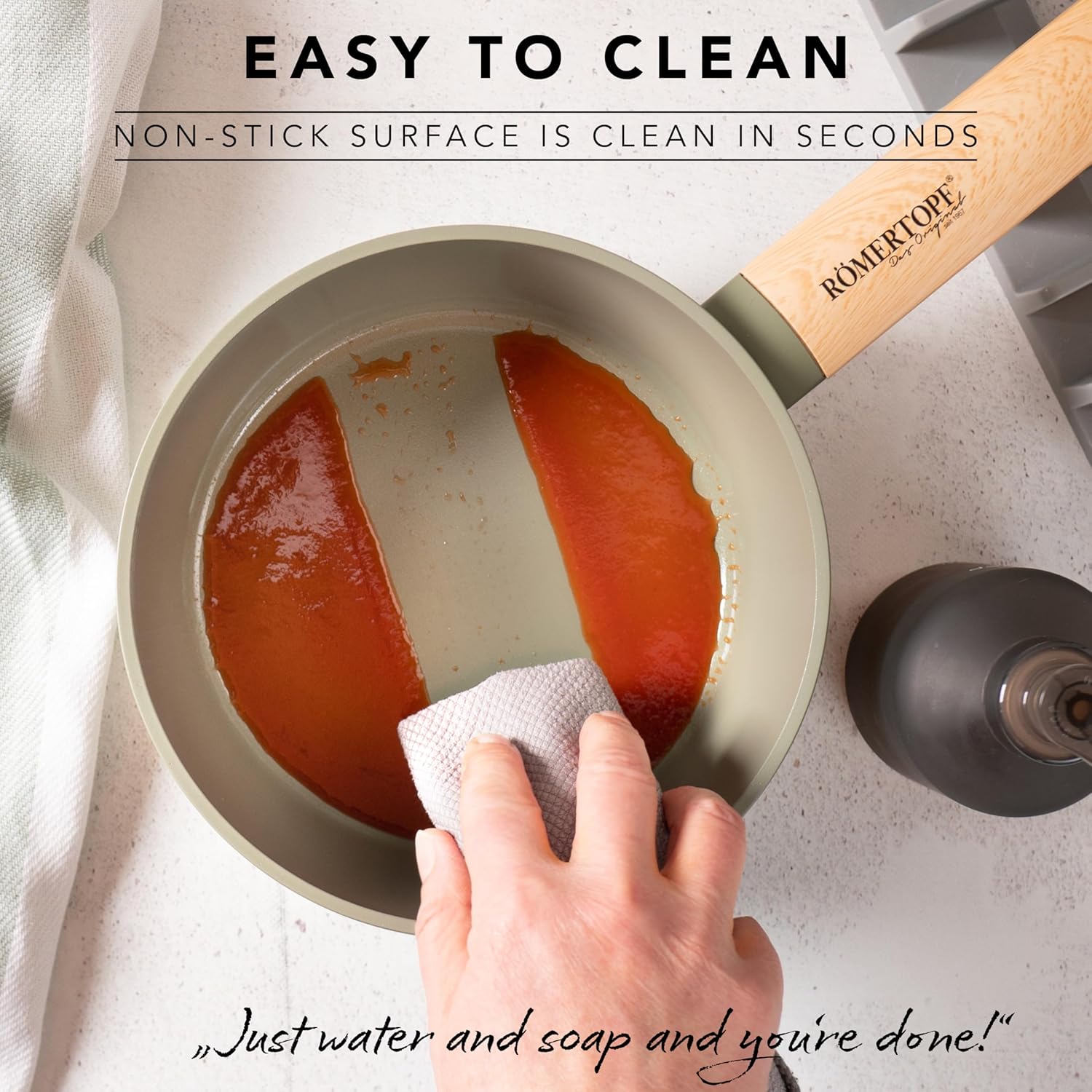 7" & 8" Ceramic Small Saucepan with Lid – 1.8QT & 2.5QT, Nonstick, Handwash