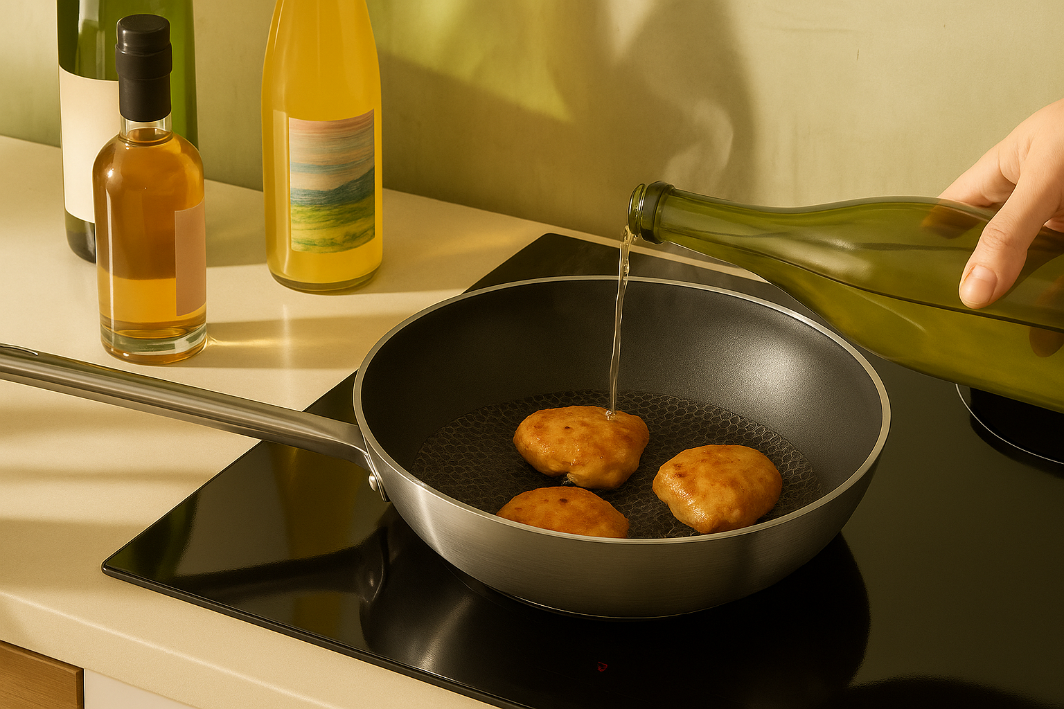 12" Stainless Steel Nonstick Honeycomb Wok Pan – Durable, Scratch Resistant