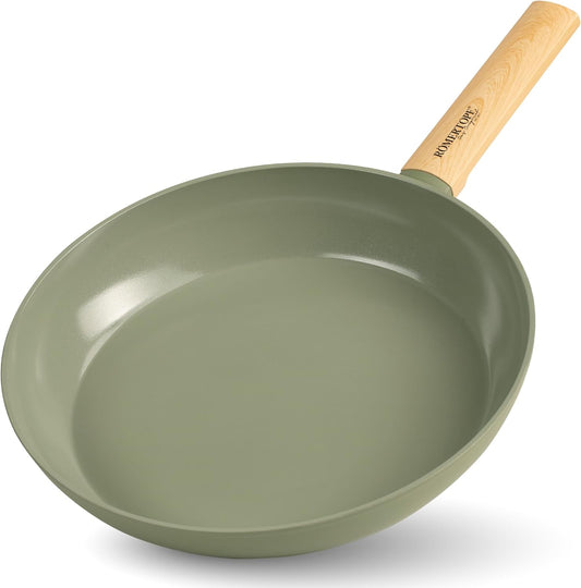 10" Nonstick Ceramic Frying Pan Skillet – Stone Cookware, PFOA-Free, Induction