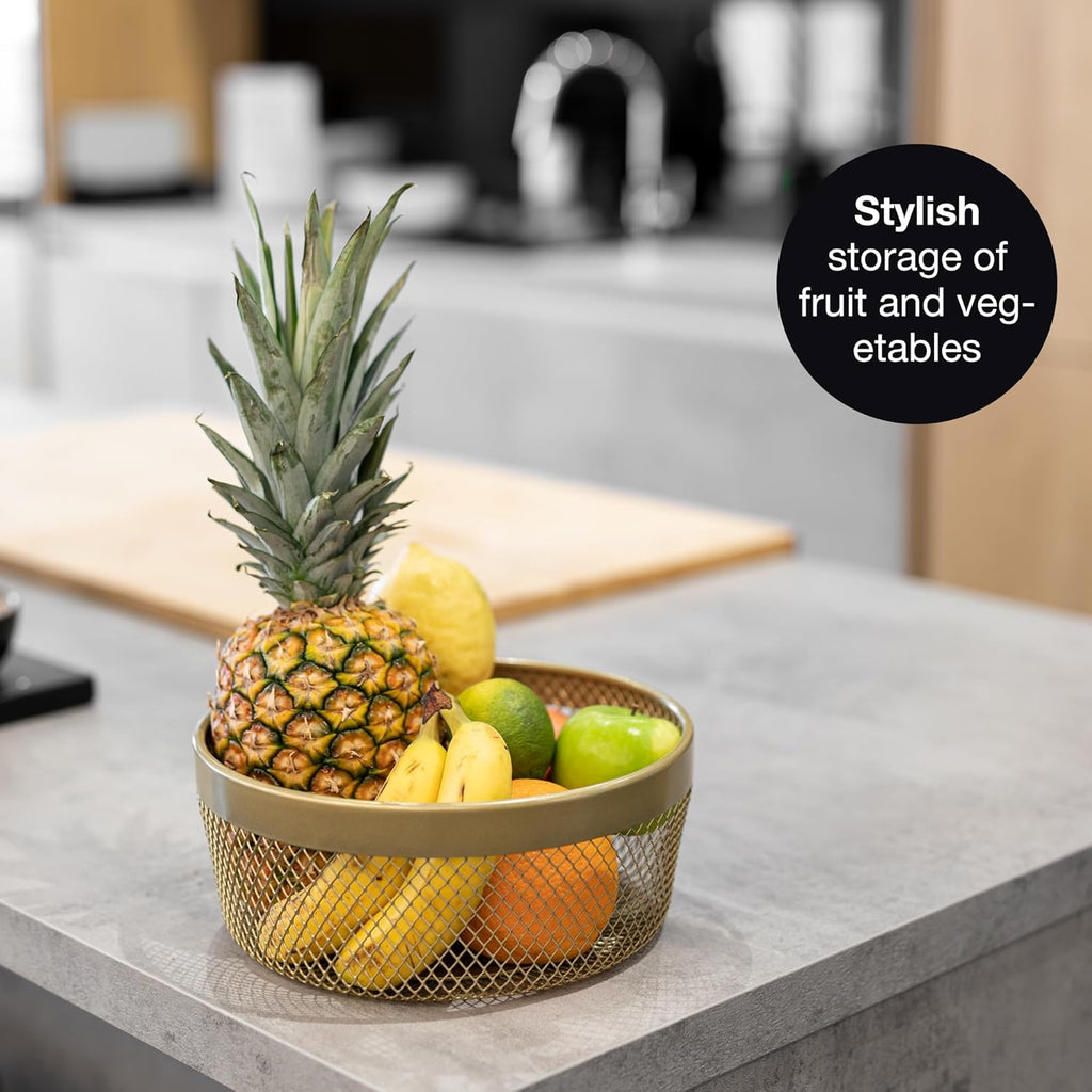 10" Wire Fruit & Vegetable Bowl with Zester | Modern Scandinavian Kitchen Bowl