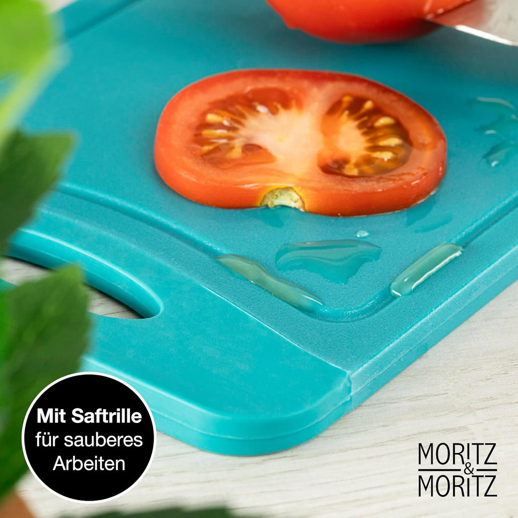 6-Piece Colorful Plastic Cutting Board Set – BPA-Free, Non-Slip, Dishwasher Safe
