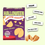 Halloween Fortune Cookies 12-Pack – Vegan Spooky Treats & Party Favors