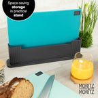 Chopping Board Set with Stand – Colorful, Large & Dishwasher Safe (32x22cm)