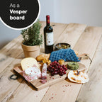 Large Acacia Wood Serving Board with Handle | 23"x13" Charcuterie & Cutting Board
