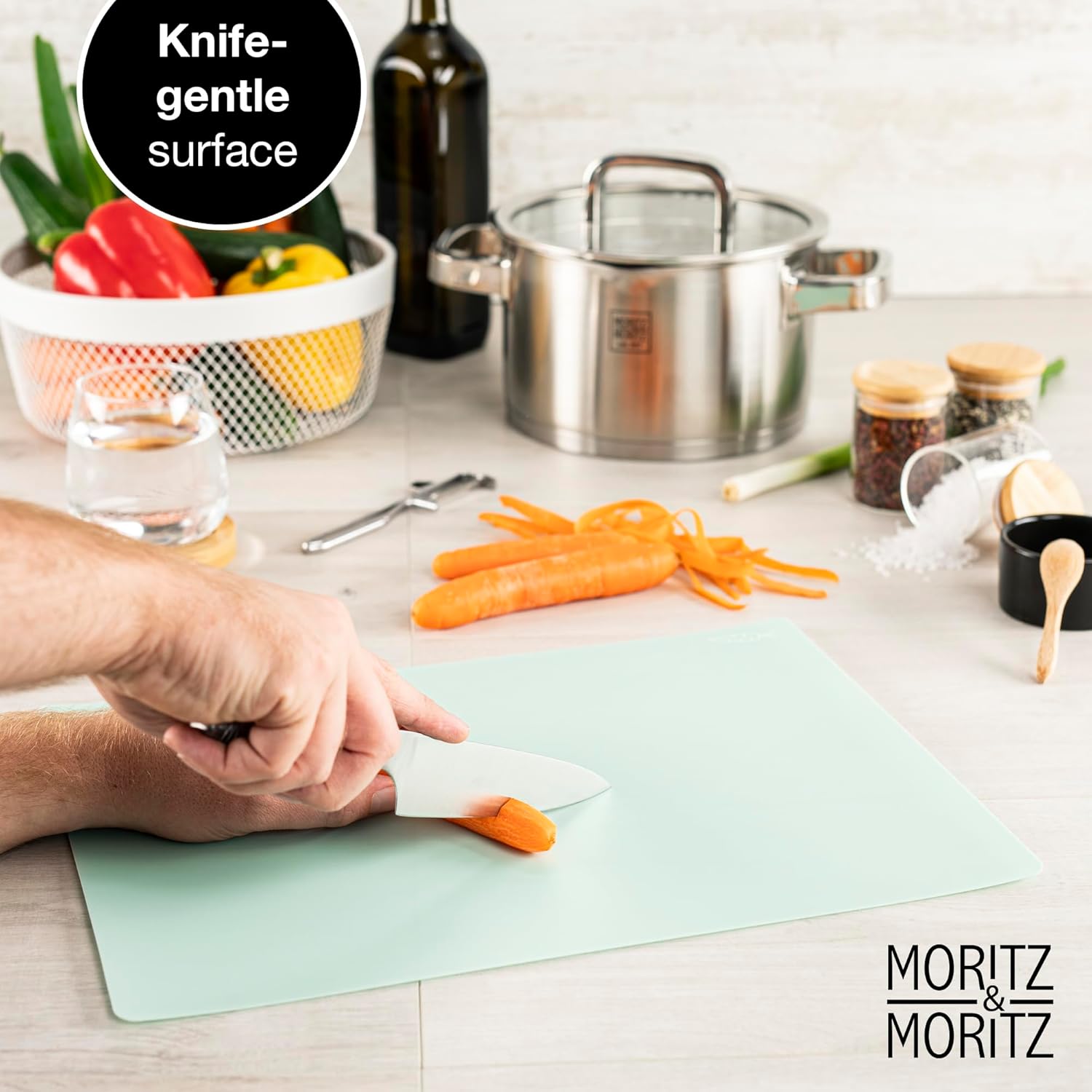 4-Pack Flexible Kitchen Cutting Mats | Color-Coded, Food-Safe & Durable