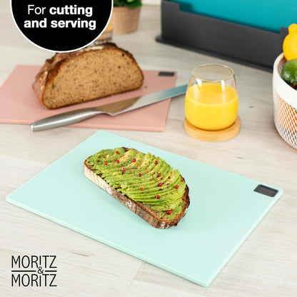 Chopping Board Set with Stand – 32x22cm Colorful, Large & Dishwasher Safe