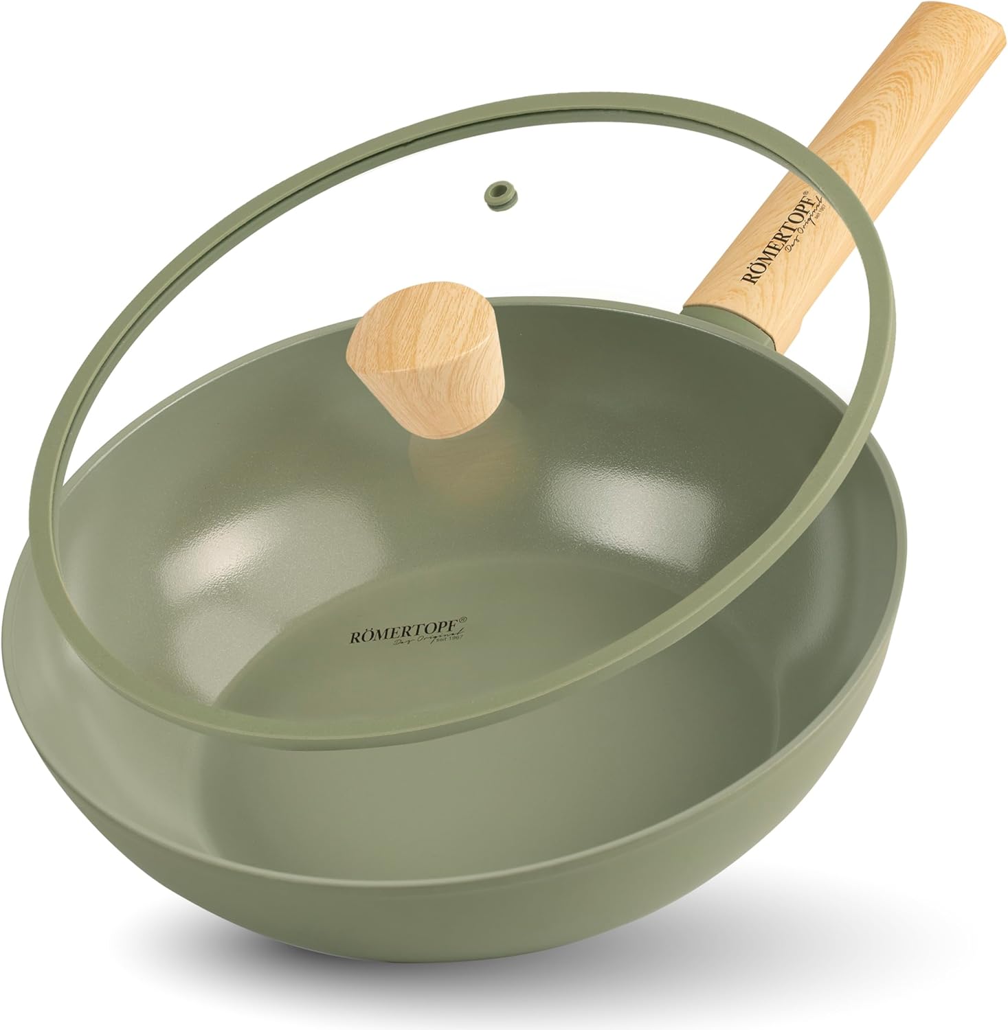 11" Ceramic Non Stick Wok with Lid
