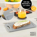 Set of 6 BPA-Free Plastic Cutting Boards 14x25cm – Non-Slip Durable Kitchen Boards