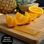 XXL Bamboo Cutting & Serving Board | Large Wooden Chopping Board with Juice Groove