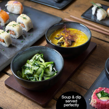 29-Piece Sushi Serving Set for 4 – Plates, Bowls & Chopsticks for Japanese Dining