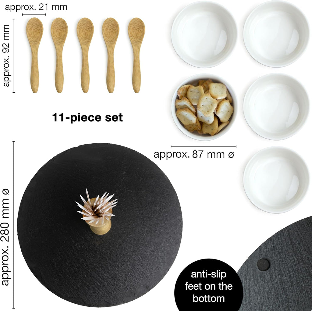 5-Piece Ceramic Dip Bowl Set