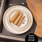 3-Tier Porcelain Cake Stand with Tongs – Elegant Dessert Display for Parties & Events