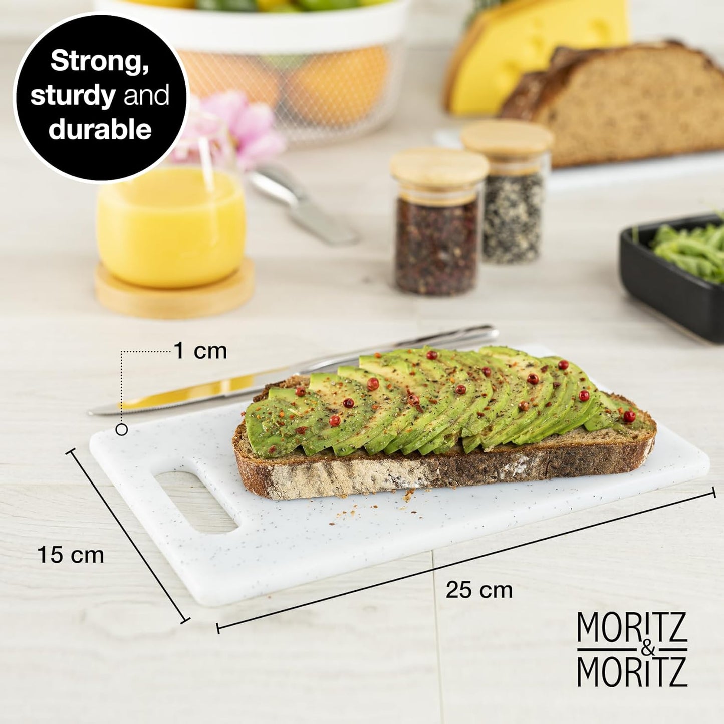 2-Pack BPA-Free Cutting Boards 9.8x5.9in – Non-Slip, Dishwasher Safe
