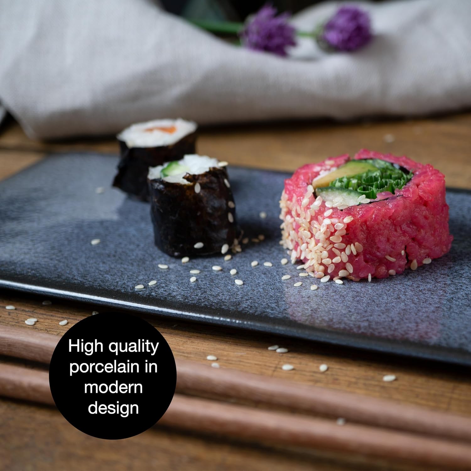 10-Piece Porcelain Sushi Dinnerware Set