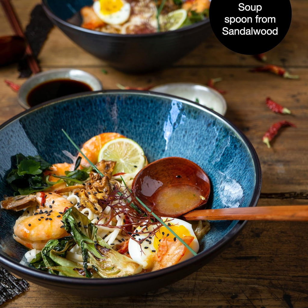9.5" Ceramic Ramen Bowl Set