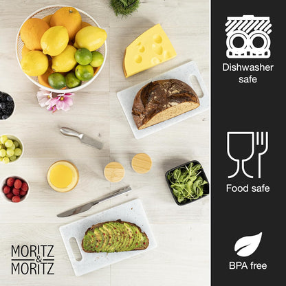 2-Pack BPA-Free Cutting Boards 9.8x5.9in – Non-Slip, Dishwasher Safe