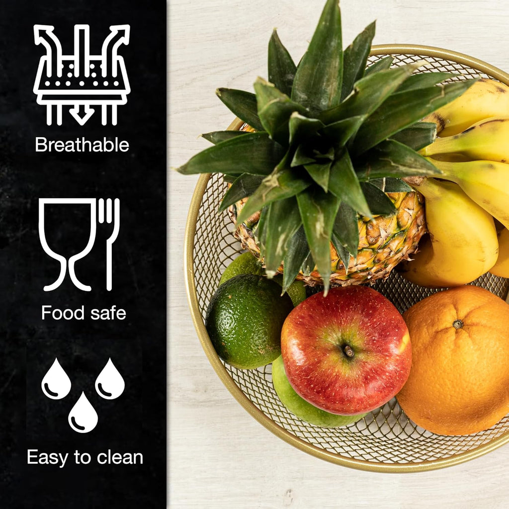 10" Wire Fruit & Vegetable Bowl with Zester | Modern Scandinavian Kitchen Bowl