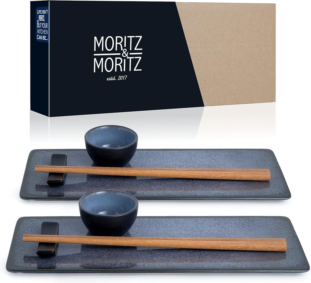 10-Piece Porcelain Sushi Dinnerware Set
