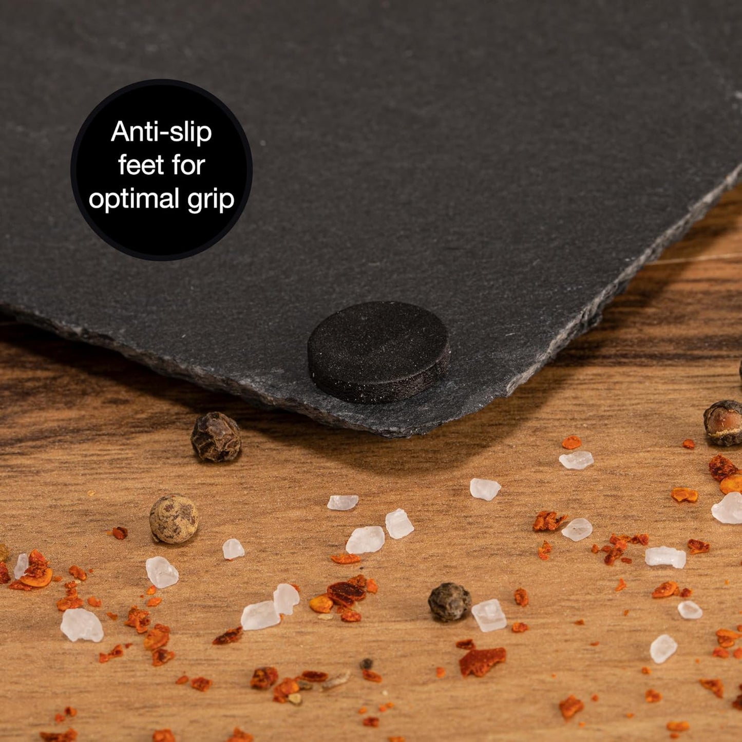 Set of 6 Slate Serving Plates – 11.8" x 7.9" Natural Platters with Chalk Pen for Appetizers, Cheese, Sushi & Desserts