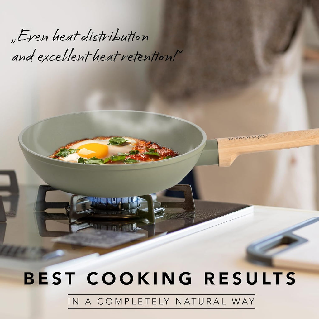 8-Inch Nonstick Ceramic Frying Pan – Scratch-Resistant, Easy-Clean Skillet
