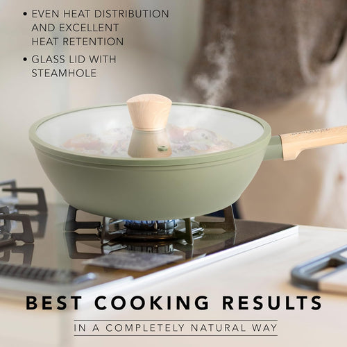 10" Nonstick Skillet with Lid – 3QT