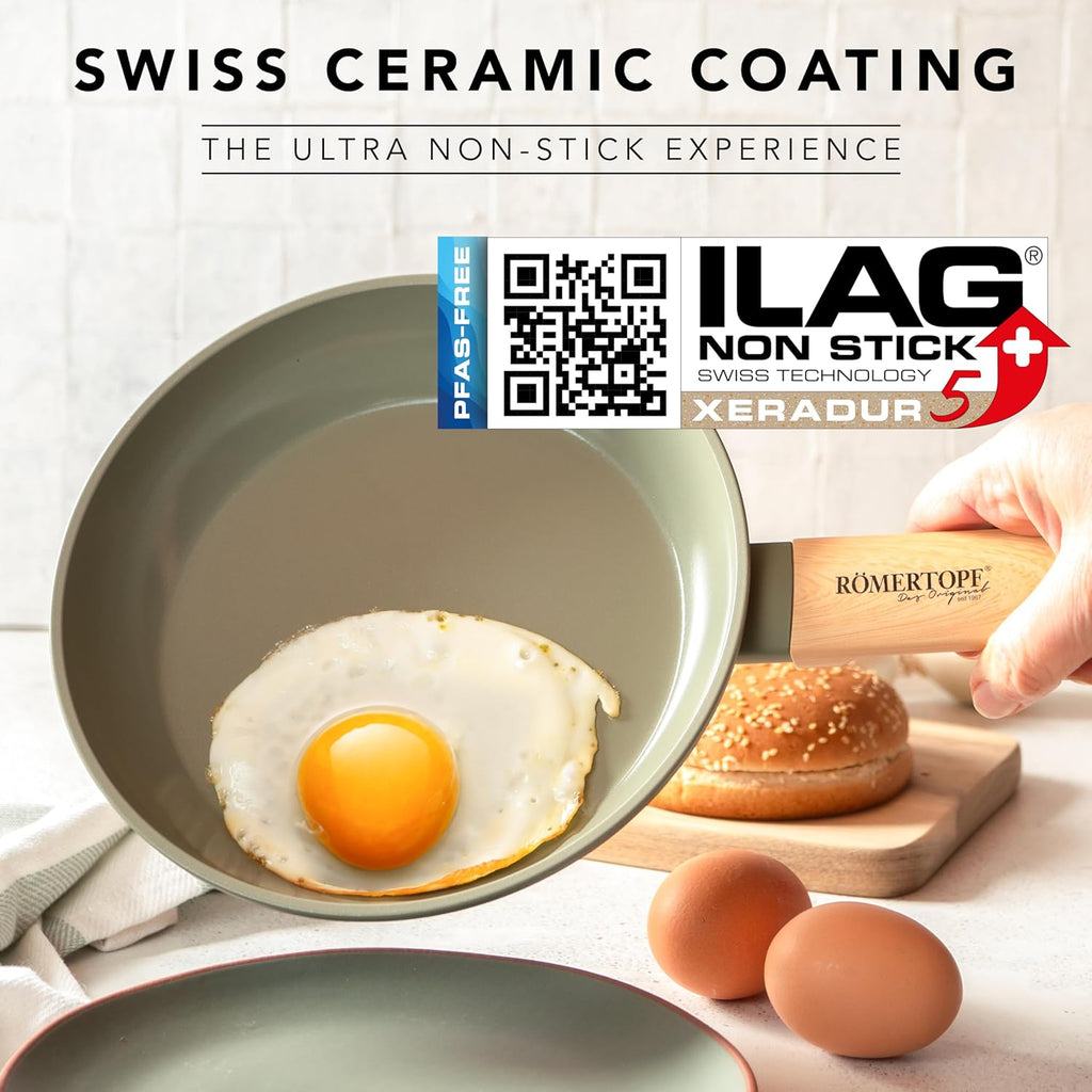 8-Inch Nonstick Ceramic Frying Pan – Scratch-Resistant, Easy-Clean Skillet