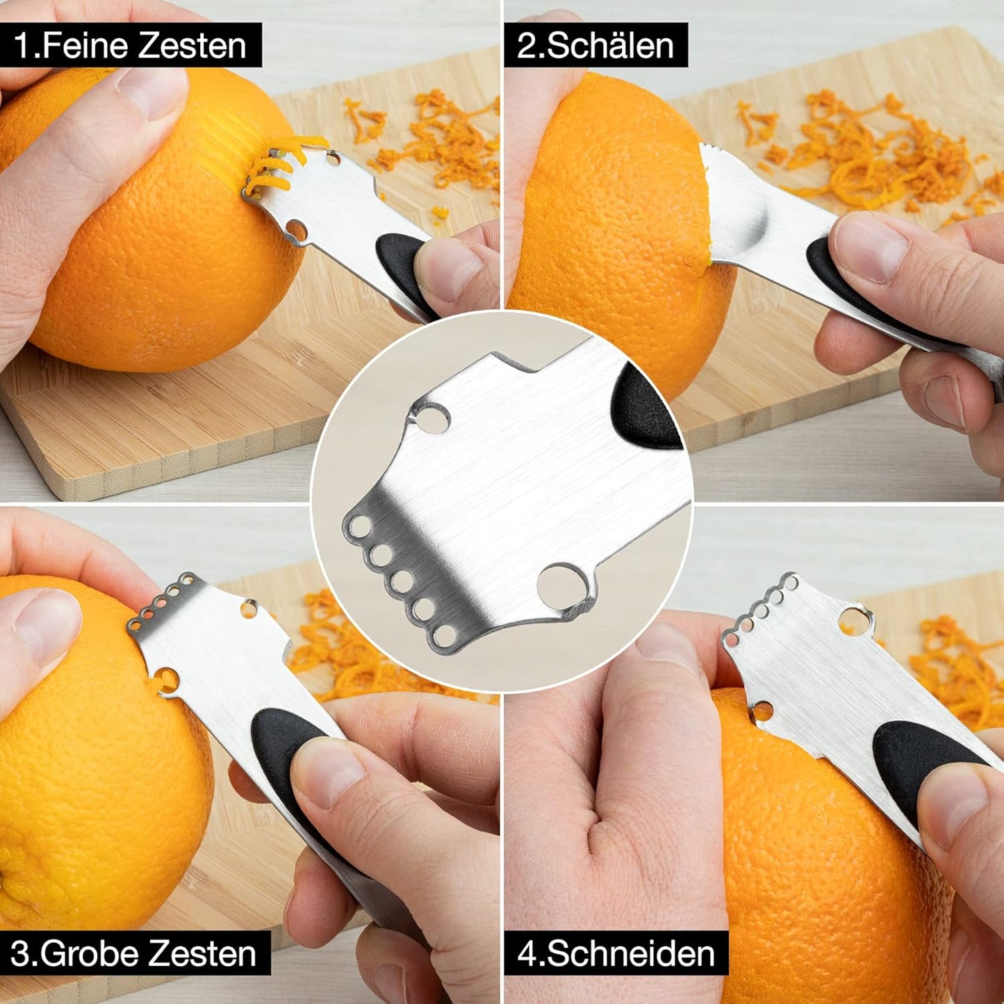 Gold Metal Fruit Bowl with Citrus Peeler – Modern Kitchen Storage & Decor