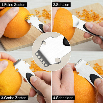 Gold Metal Fruit Bowl with Citrus Peeler – Modern Kitchen Storage & Decor