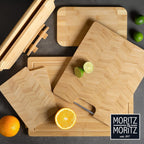 XXL Bamboo Cutting & Serving Board | Large Wooden Chopping Board with Juice Groove