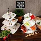 3 Tier Porcelain Cake Stand with Tongs – Elegant Dessert Display for Parties