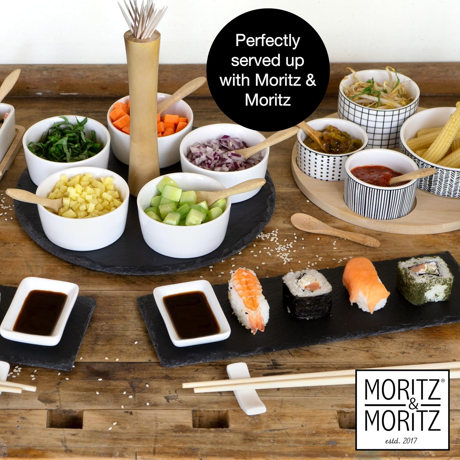 5-Piece Ceramic Dip Bowl Set