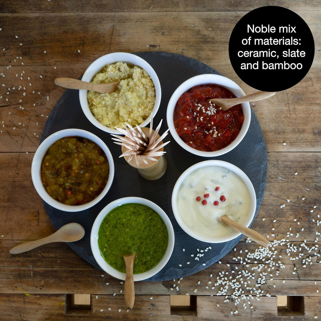 5-Piece Ceramic Dip Bowl Set