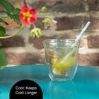 Caffè Italia Napoli Double Walled Coffee Glasses | Set of 6 Hot & Cold Cups
