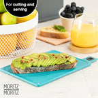 4-Piece Cutting Board Set with Stand (Mixed Colors)