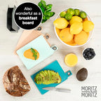 4-Piece Cutting Board Set with Stand (Mixed Colors)