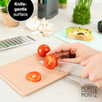 4-Piece Cutting Board Set with Stand (Mixed Colors)