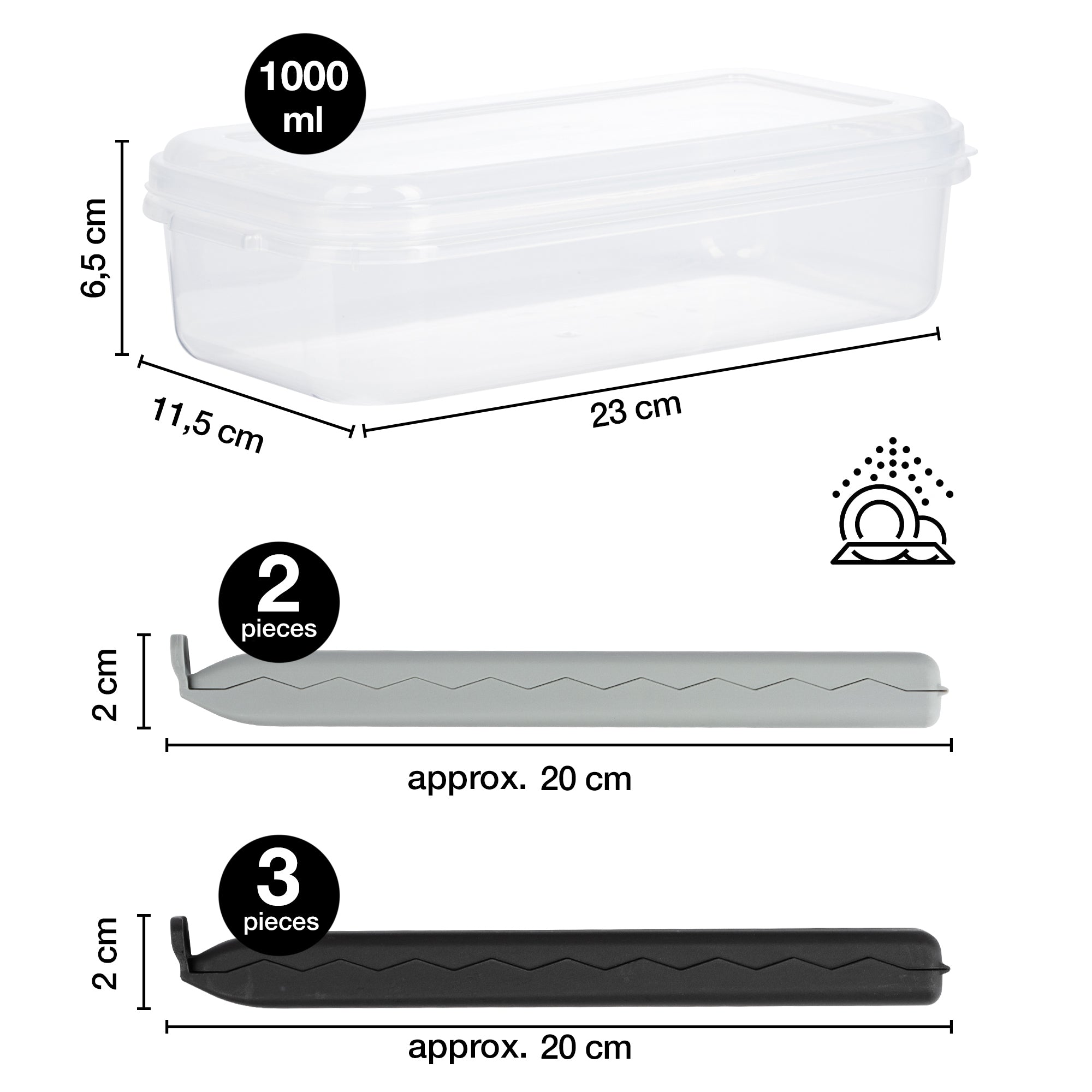 5 Large Bag Clips with Clear Storage Box | BPA-Free, Reusable & Hygienic