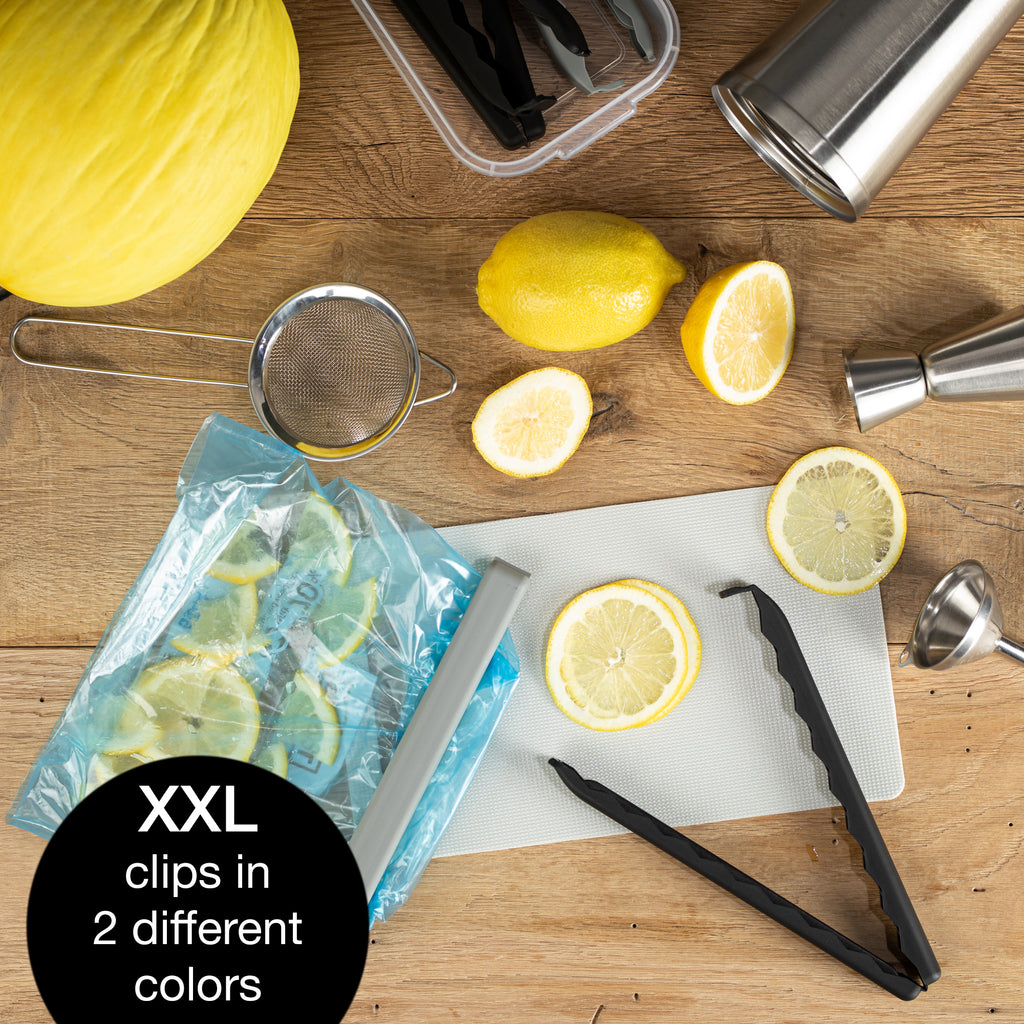 5 Large Bag Clips with Clear Storage Box | BPA-Free, Reusable & Hygienic
