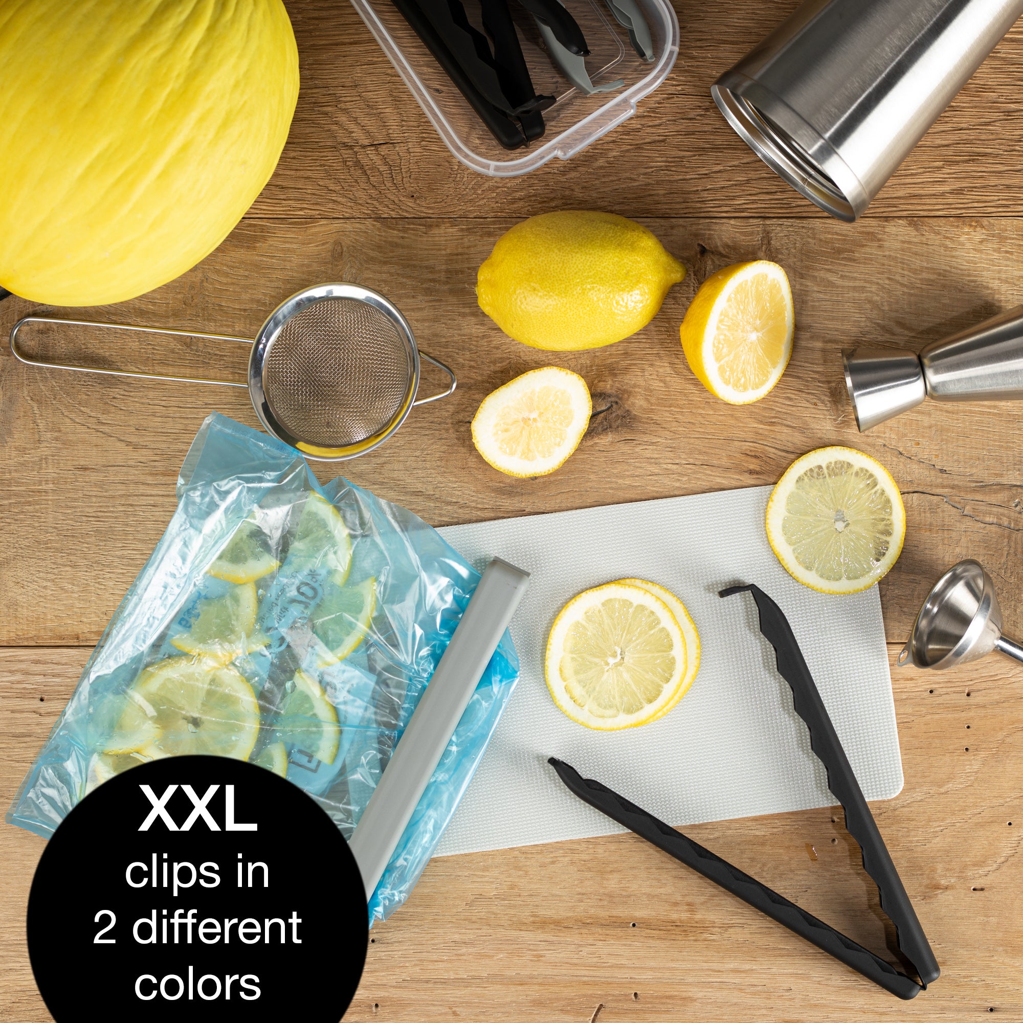 5 Large Bag Clips with Clear Storage Box | BPA-Free, Reusable & Hygienic