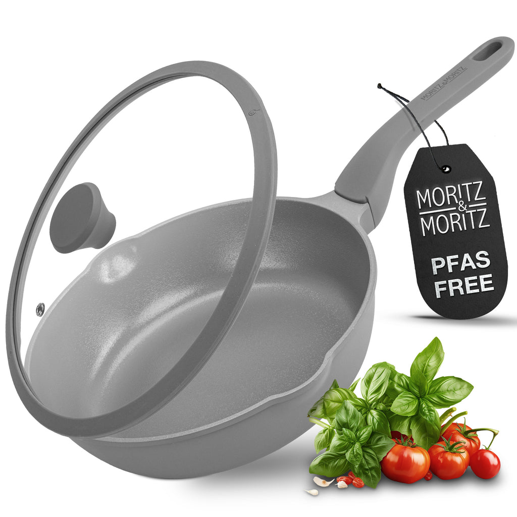 11-Inch Induction Frying Pan with Lid – Nonstick Skillet for All Stovetops