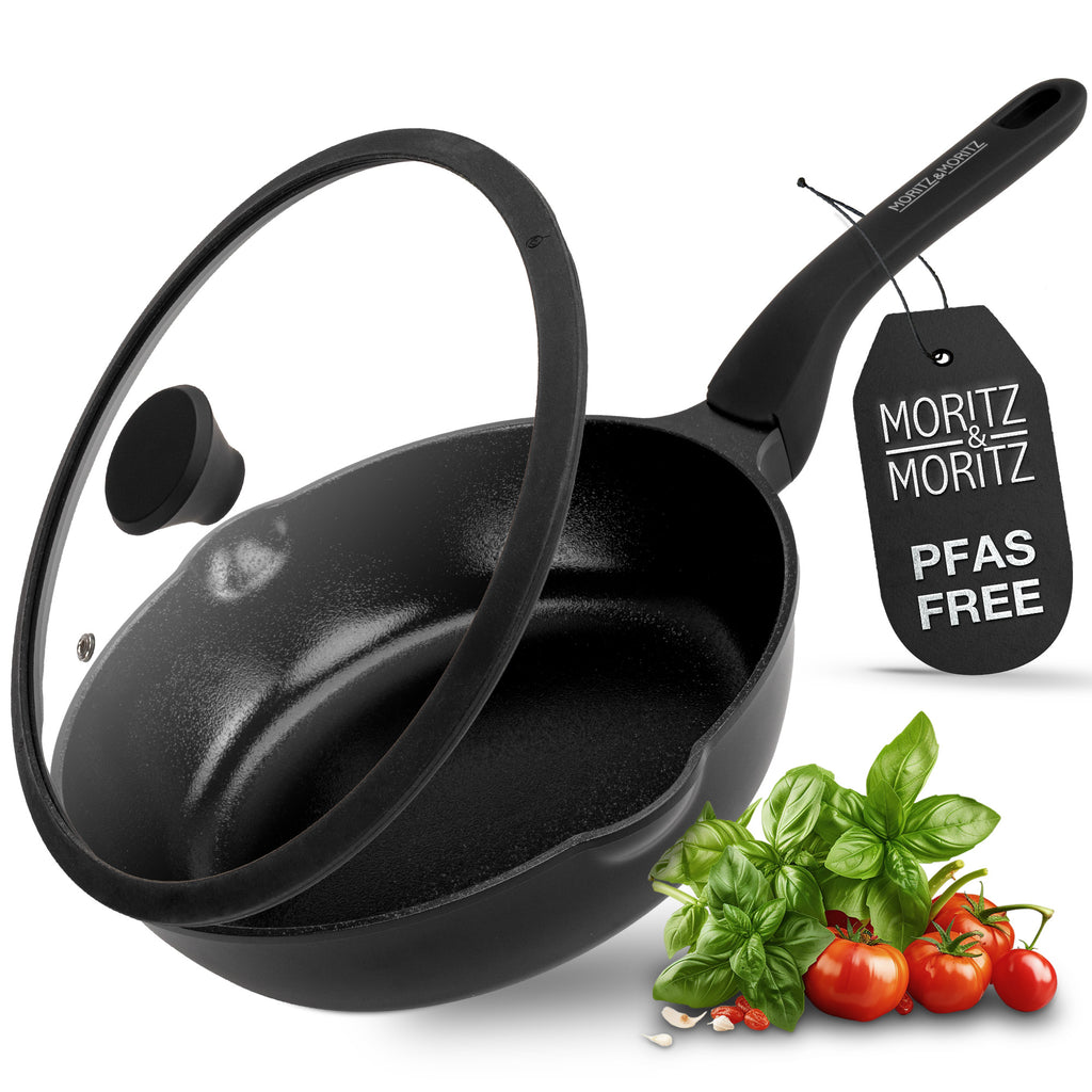 11-Inch Induction Frying Pan with Lid – Nonstick Skillet for All Stovetops
