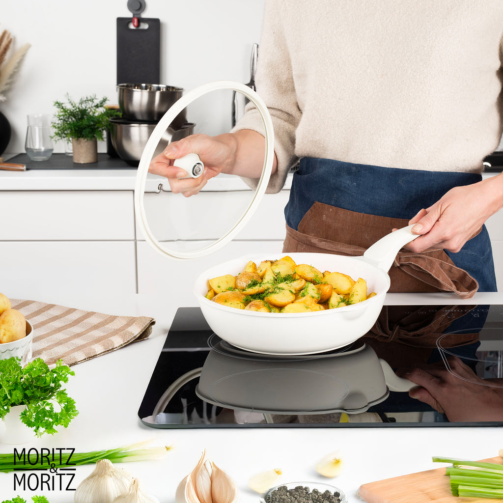 11-Inch Induction Frying Pan with Lid – Nonstick Skillet for All Stovetops