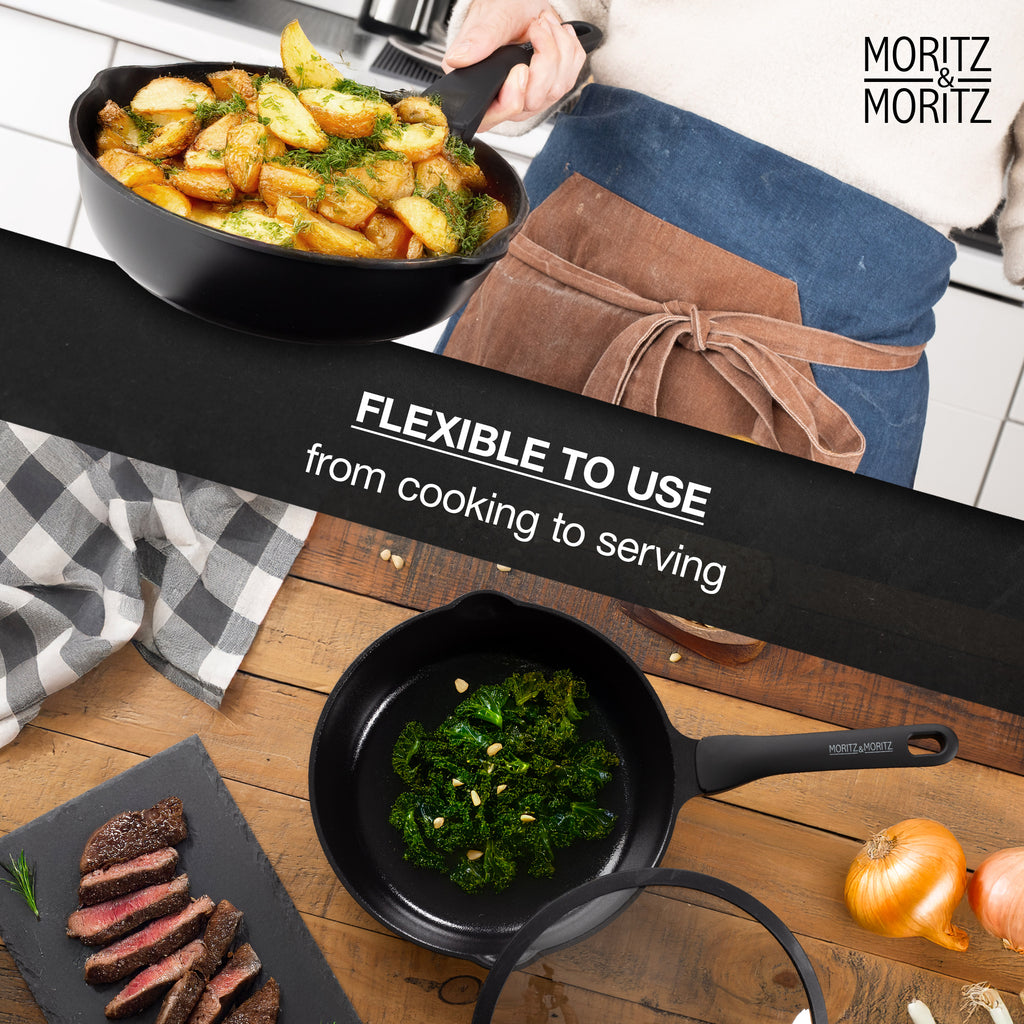 11-Inch Induction Frying Pan with Lid – Nonstick Skillet for All Stovetops