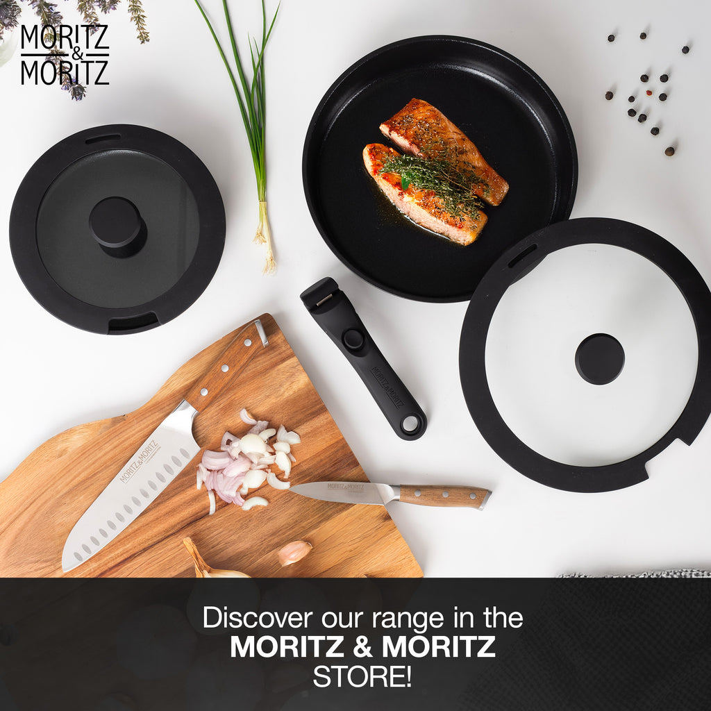 15-Piece Cast Aluminum Pot and Pan Set – Nonstick Cookware with Lids & Utensils